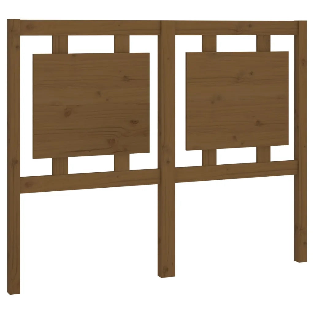 Testiera per Letto-Testata-Testiera Decorativa ambra 125,5x4x100 cm Legno Massello di Pino 340848