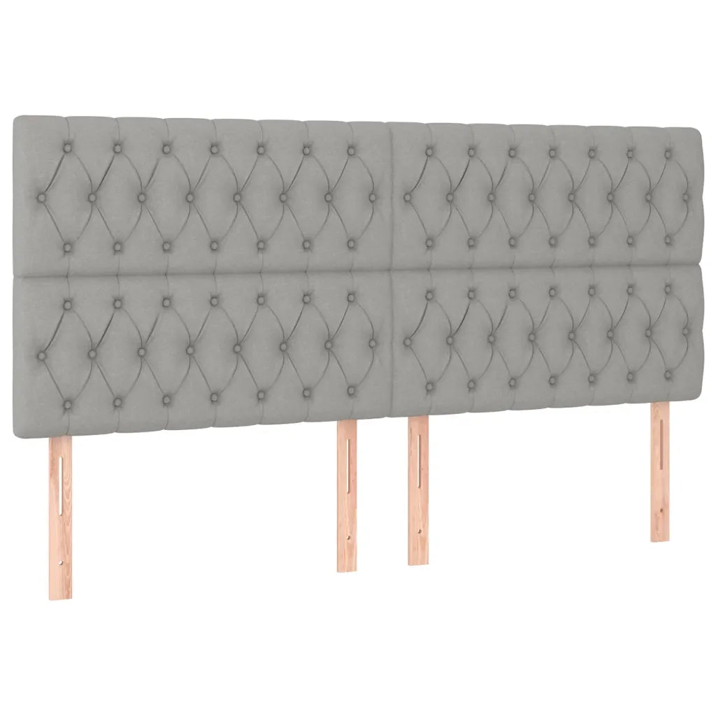 Letto matrimoniale | Letto per adulti | Giroletto senza Materasso Grigio Chiaro 180x200 cm Tessuto