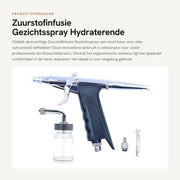 Spray per viso con infusione di ossigeno - a pennello - doppio effetto - idratante - ecocompatibile - progettato ergonomicamente - spazzola aeree