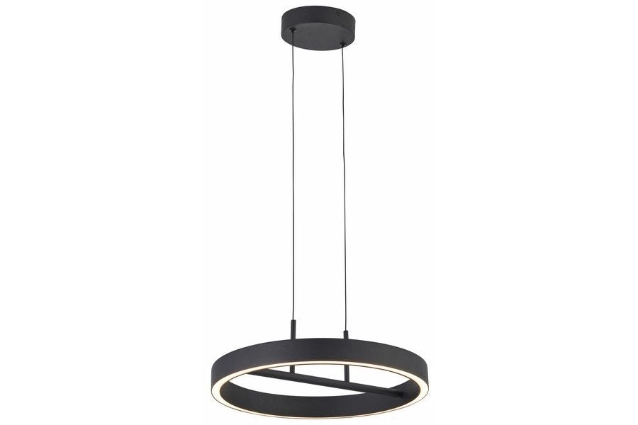 Lampada a sospensione anello nero Ø40 LED 32W Coltrain