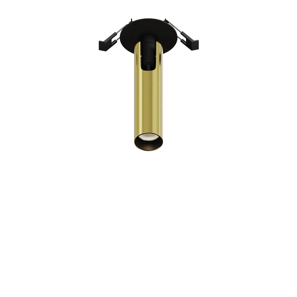Maytoni Lampada Da Incasso Focus T 1 luce LED integrato nero alluminio