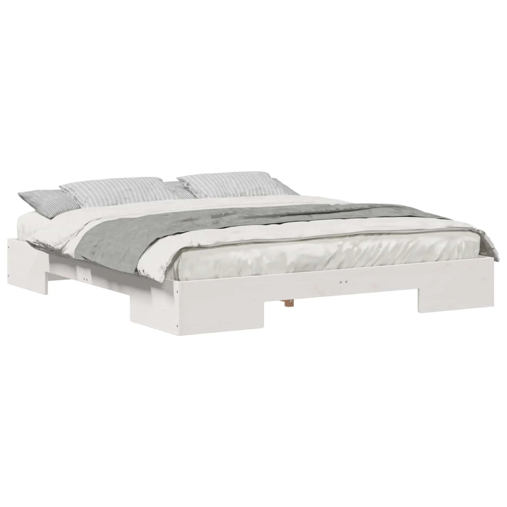 Struttura del letto-Giroletto-Rete del Letto Bianco 200 x 200 cm
