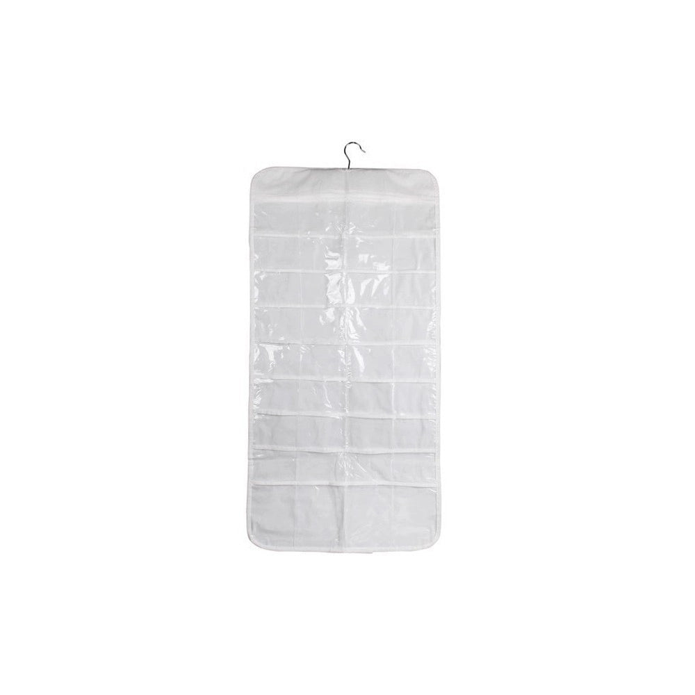 Trade Shop - Organizzatore Organizer Di Gioielli Da Appendere Doppio Lato 72 Tasche Jewellery -