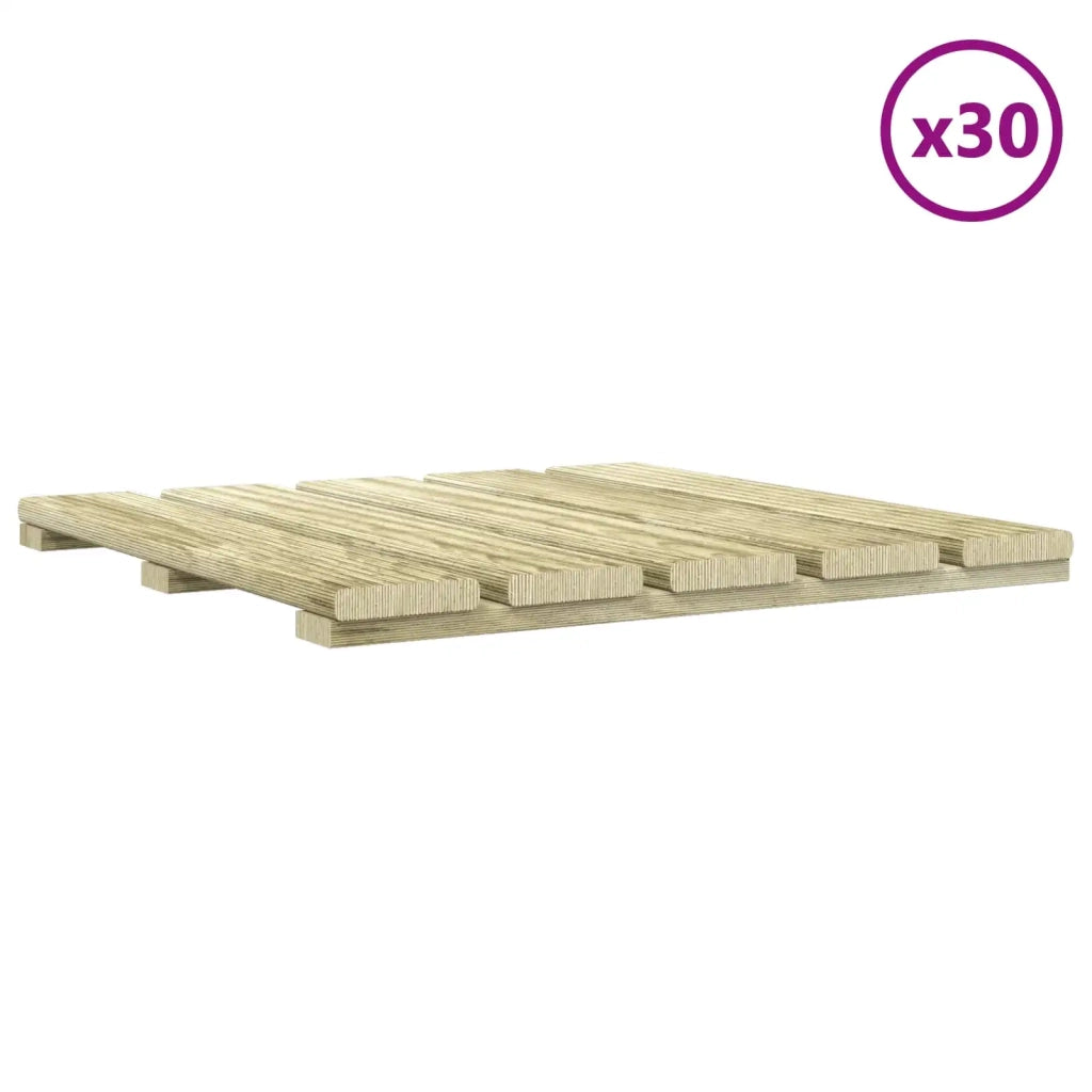 Piastrella per Decking 30 pcs Verde 50 x 50 cm 3444822