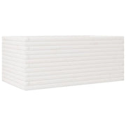 Fioriera | Cassetta per fiori | Vaso da Giardino Bianca 110x60x46 cm Legno Massello di Pino