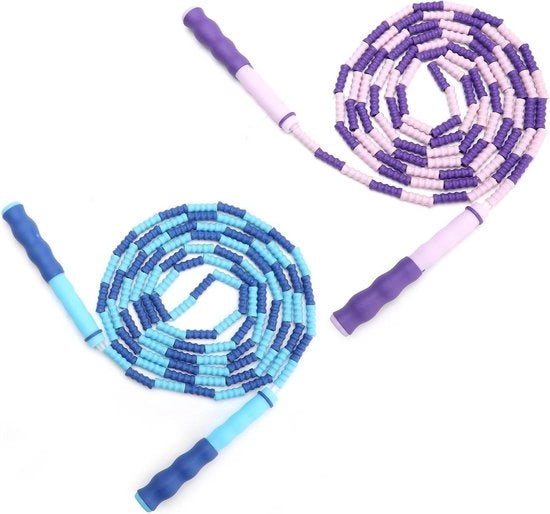 Saltello con Fili 2,8 m (2,8 m) Saltello con Regolazione Rapida per Allenamento Fitness Scuola Saltello per Adulti e Bambini Pacchetto da 2