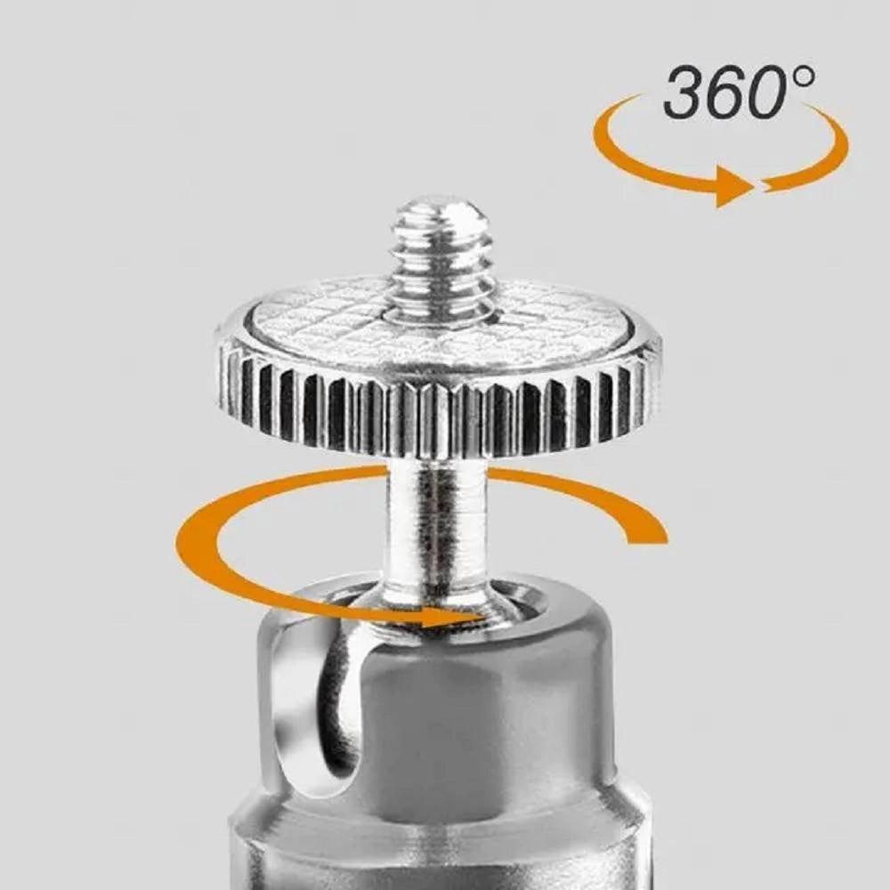 Trade Shop - Treppiede Ruotabile A 360° Tripod A 3 Sezioni Telescopico Per Smartphone Hd-3057 -