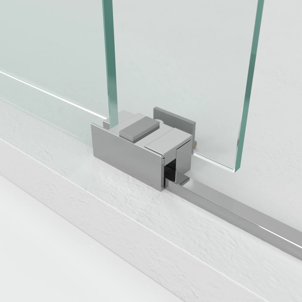 Box doccia angolare BASIC apertura al vertice 95x80 cm (90-95/75-80) oro vetro trasparente