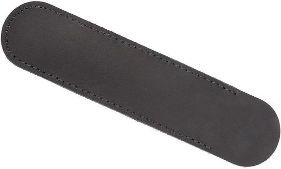 Copripenne in pelle morbida 15 cm x 35 cm/42 cm nero