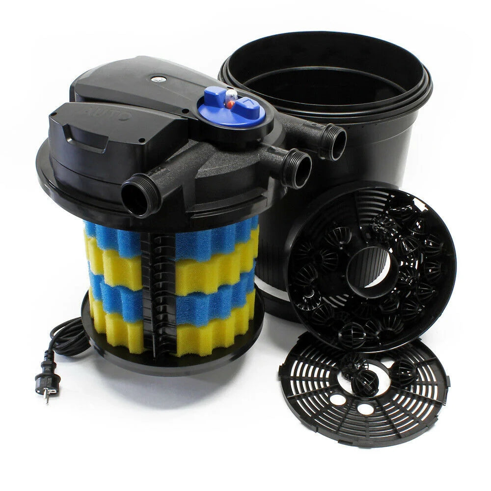 Kit di filtrazione set 12000 litri pompa UVC 11 watt tubo 3600 l/h 5 m 16_0001892