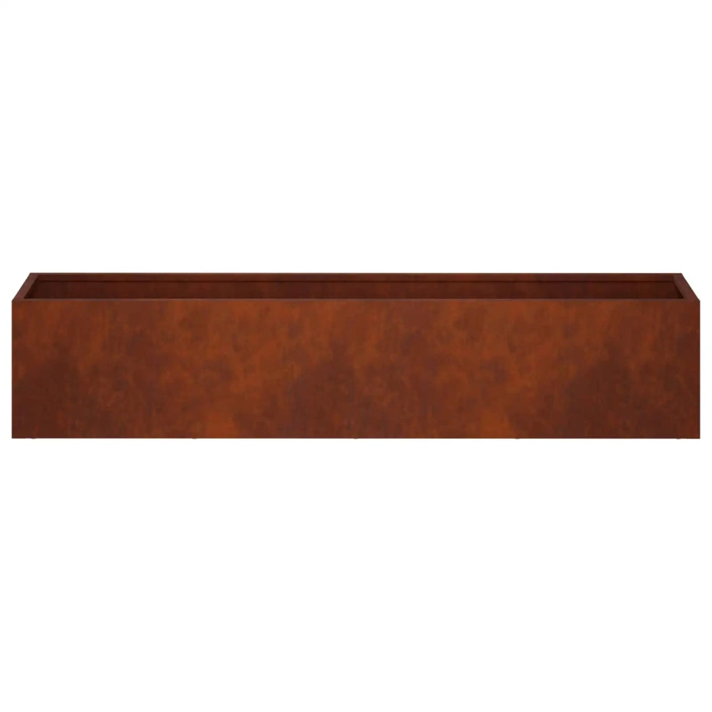 Vaso da giardino 2 pz Ruggine 80 x 20 x 20 cm Acciaio Corten 8005175