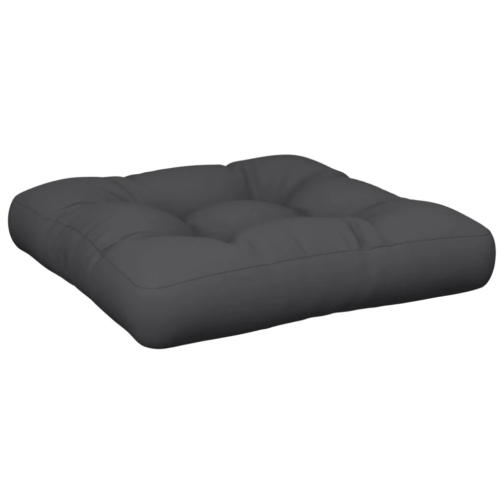 Cuscino per pallet | Cuscini per sedie Nero 60x61,5x10 cm in Tessuto