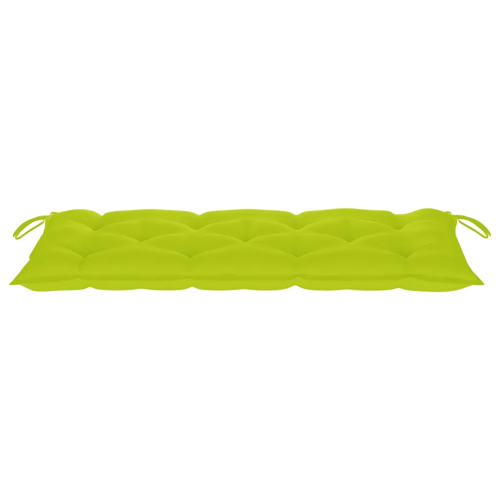 Panchina da Giardino | Panca da Giardino Pieghevole con Cuscino 118 cm in Bamb¨´