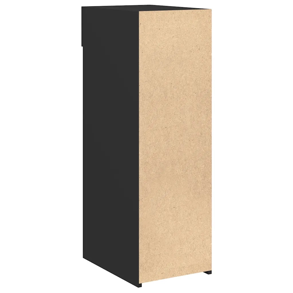 Credenza | Madia | Buffet da pranzo | Armadio da pranzo Nera 30x42,5x93 cm in Legno Multistrato