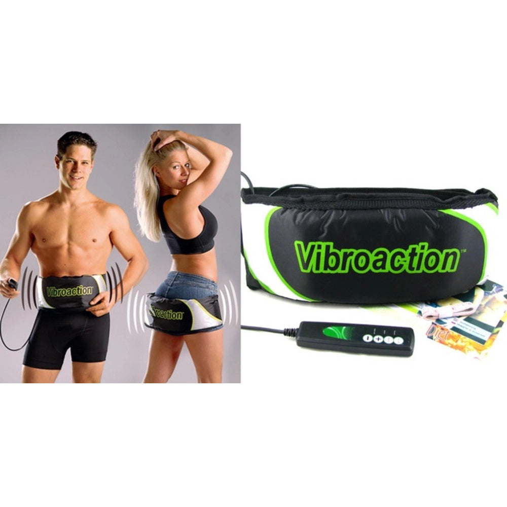 Trade Shop - Vibroaction Cintura Fascia Vibrante Massaggio Cellulite Corpo Addominali -