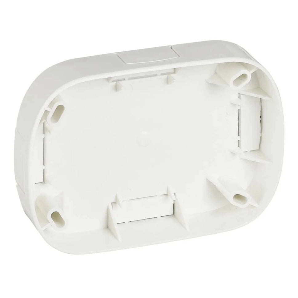 Oval base 3 moduli per canaletta bianca