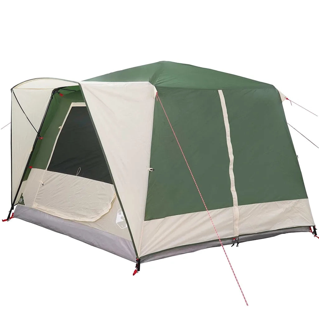Tenda Cabina 7-Persone con tetto-Tenda da campeggio Verde 400 x 350 x 212 cm