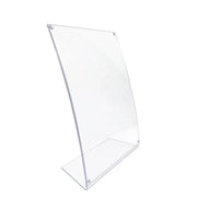 Porta avvisi da banco magnetico in Plexi profilo curvo Monofacciale - A5 Verticale