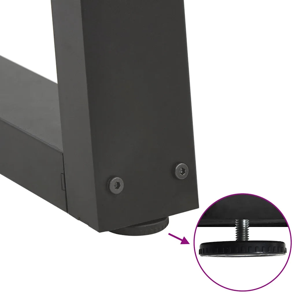 Gambe per tavolo da pranzo a forma di V 2 pz Antracite 60x(72-73,3) cm Acciaio 4012566