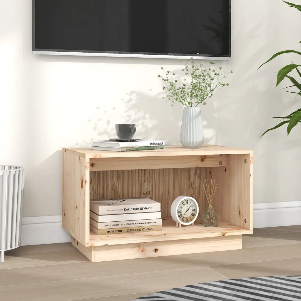 Mobile TV | Armadietto TV | Mobile Porta TV 60x35x35 cm in Legno Massello di Pino