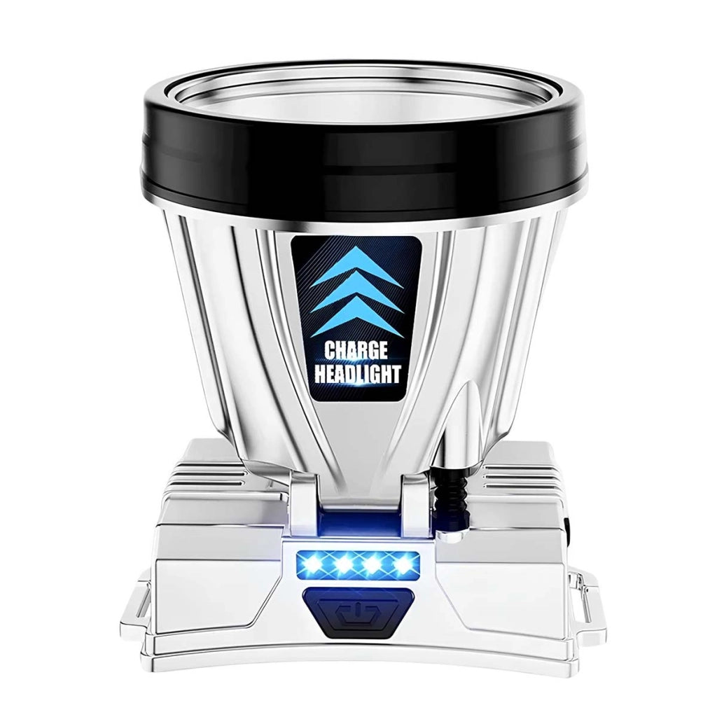 Lampada Frontale LED con 3 Modalità Ricaricabile Autonomia 10h Nero Avizar