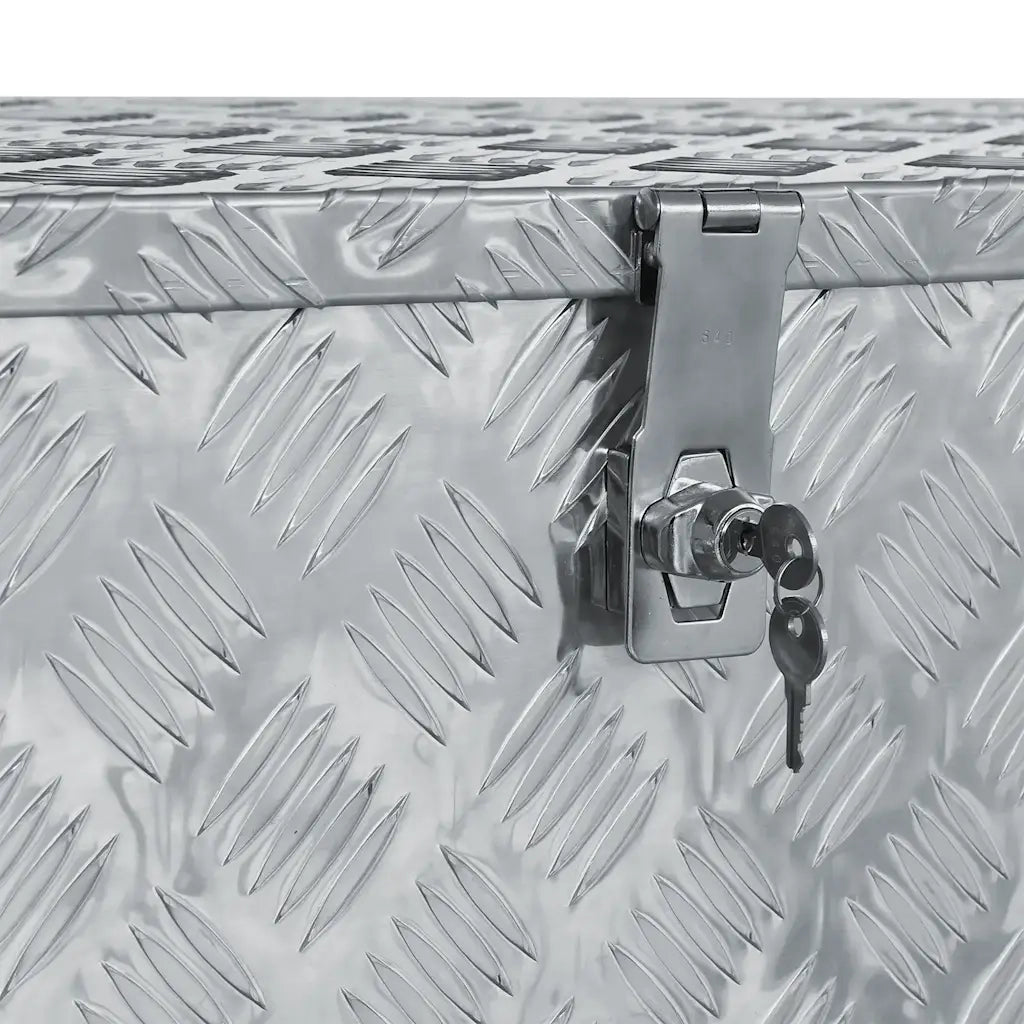 Cassetta in Alluminio 110,5x38,5x40cm Argento 142941