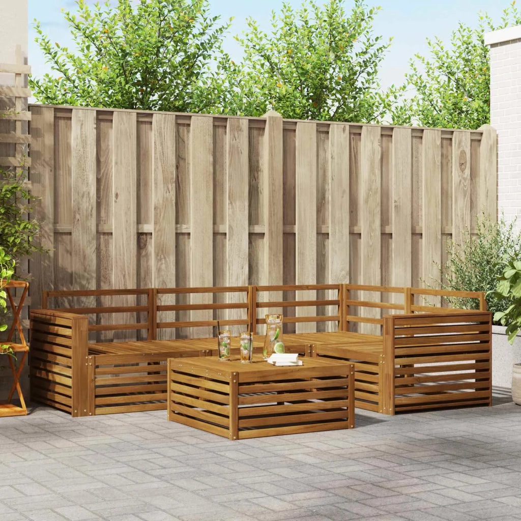 Set di divani da esterno 5 pcs Naturale 3373424