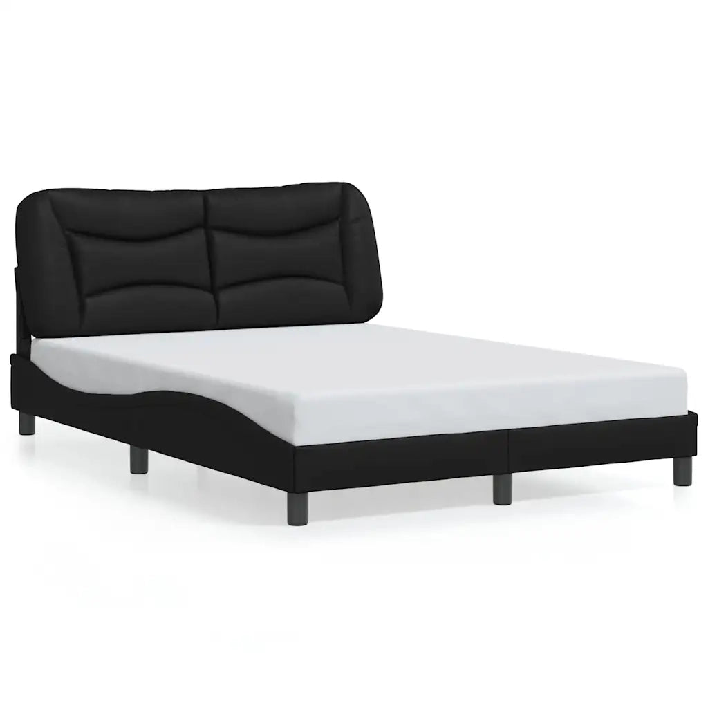 Giroletto senza Materasso Hvar Nero 140x200 cm in Similpelle 3208002