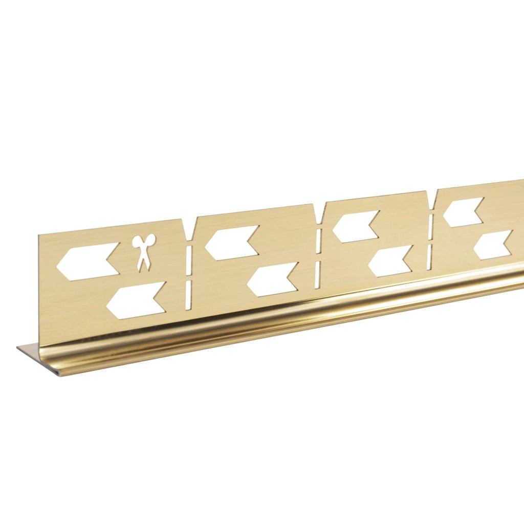 Profilo Doccia Pendenzato 140cm Brush Gold destra