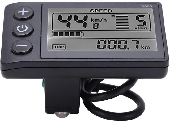 Contatore LCD per Ciclo Elettrico con Connettore Idroresistente