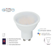 V-TAC Smart Lampada Faretto Led GU10 4,5W WiFi CCT Dimmerabile APP Compatible Amazon Alexa Google Home SKU-2750