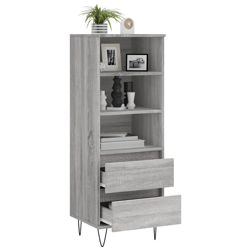 Credenza Grigio Sonoma 40x36x110 cm in Legno Multistrato 831514