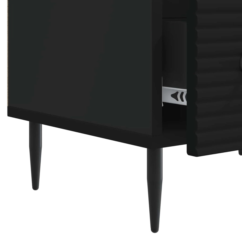 Mobile TV | Armadietto TV | Mobile Porta TV Nero 147 x 34,5 x 30 cm Legno ingegnerizzato