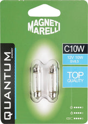 Magneti Marelli C10W coppia di lampadine auto siluro 12V 10W attacco SV8,5