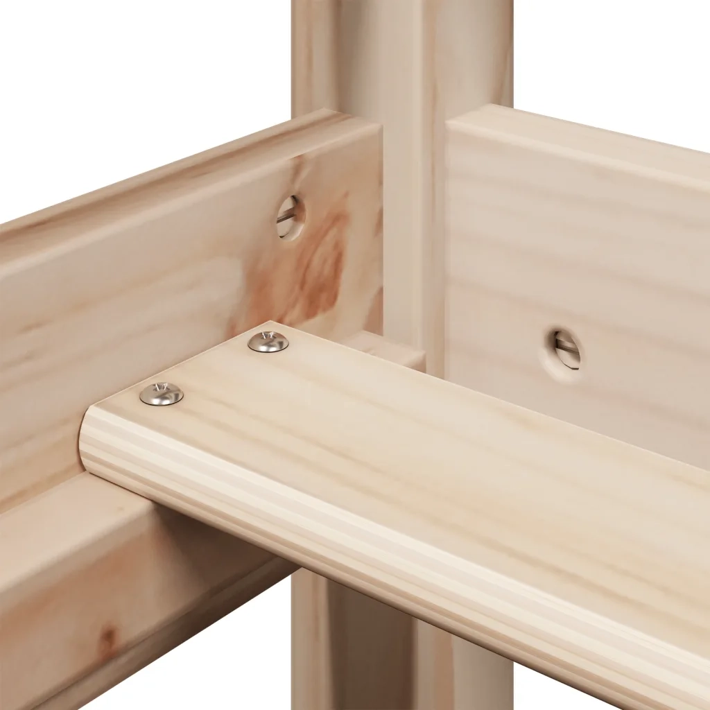 Letto singolo | Letto per adulti | Dormeuse con Tetto 80x200 cm in Legno Massello di Pino