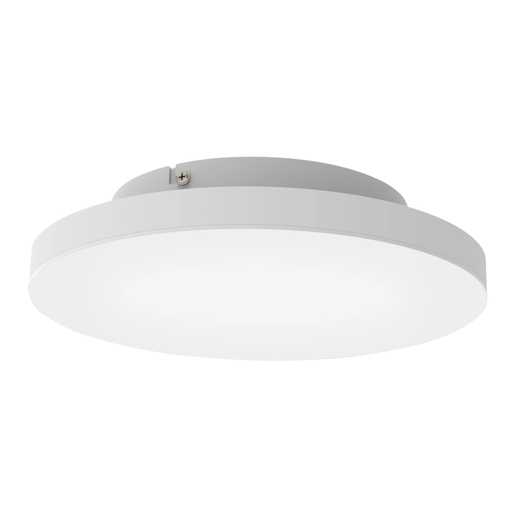 Plafoniera Moderna Turcona-Z Acciaio Bianco Luce Led Integrato 15,7W