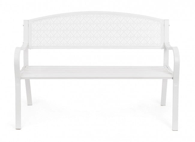 Panca 2 Posti 123x55x84h cm Lizette Bianco