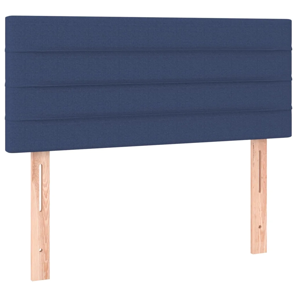 Letto a Molle con Materasso e LED-Struttura Letto con Materasso Blu 80x200 cm in Tessuto 119680