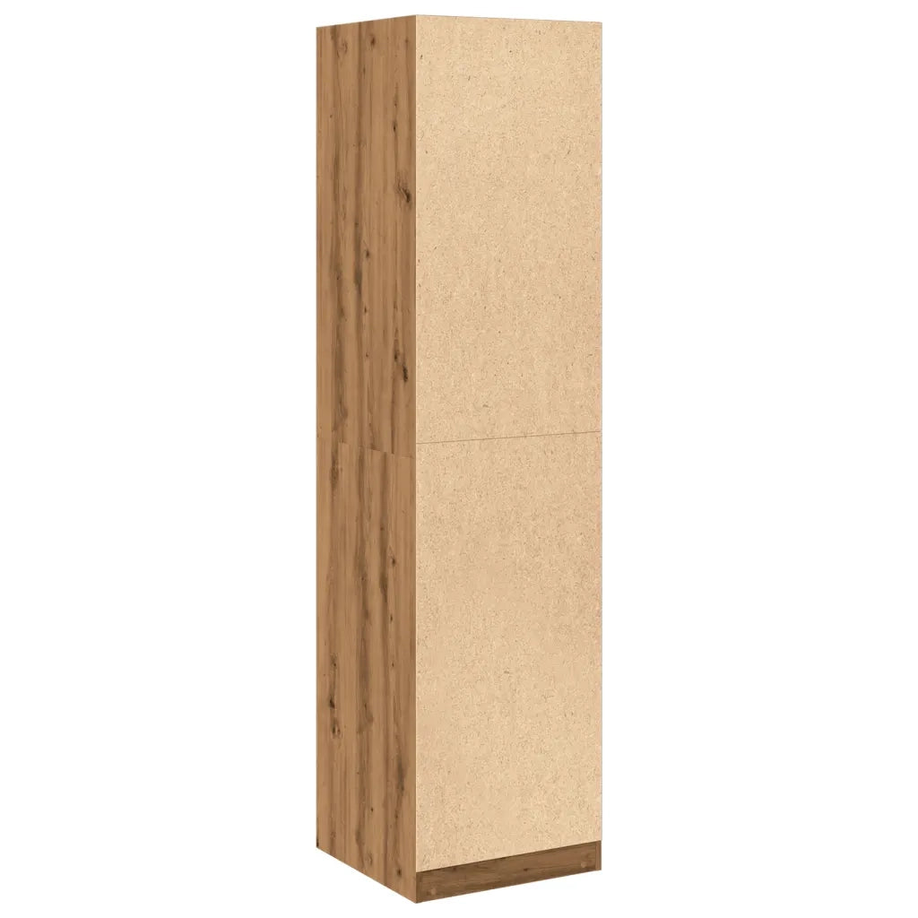 Armadio Rovere Artigianale 50x50x200 cm in Legno Multistrato