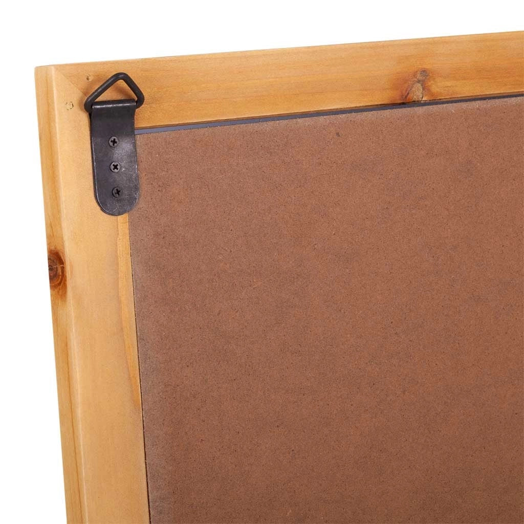 Specchio in legno e metallo marrone 60x2,5x90h