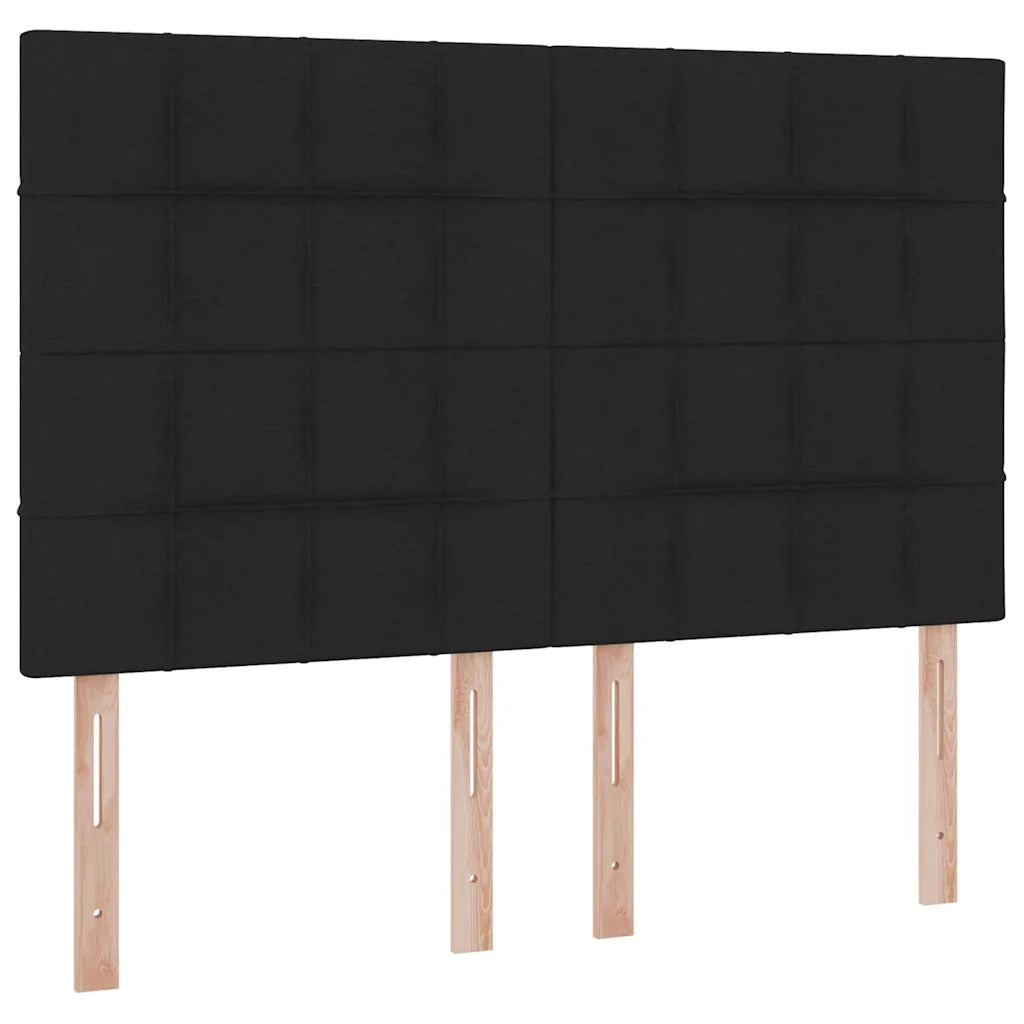 Letto con contenitore e materasso Nero 140 x 190 cm Poliestere 3371780
