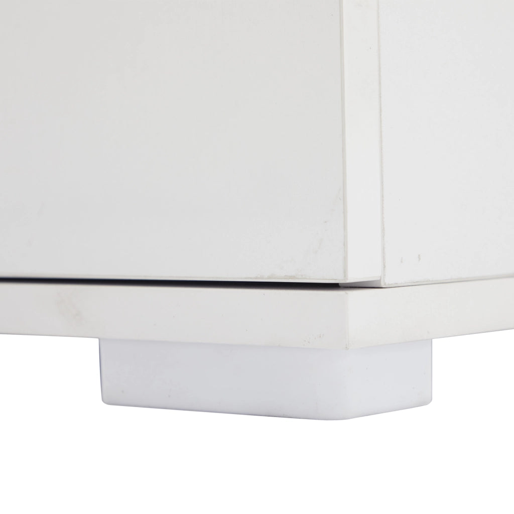 VETRINA Verticale 60x35x180 cm Bianca in MDF con LED