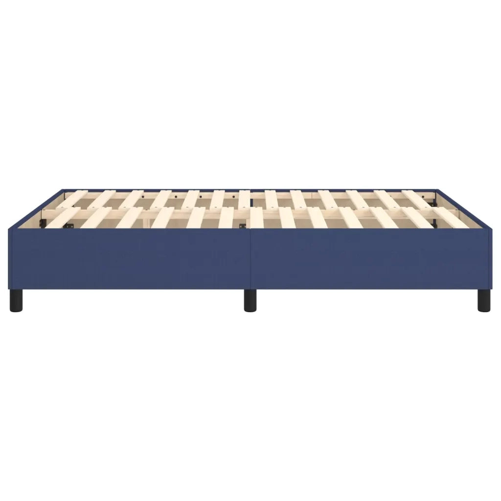 Letto matrimoniale | Letto per adulti | Struttura Letto a Rete a Molle Blu 140x190 cm in Tessuto