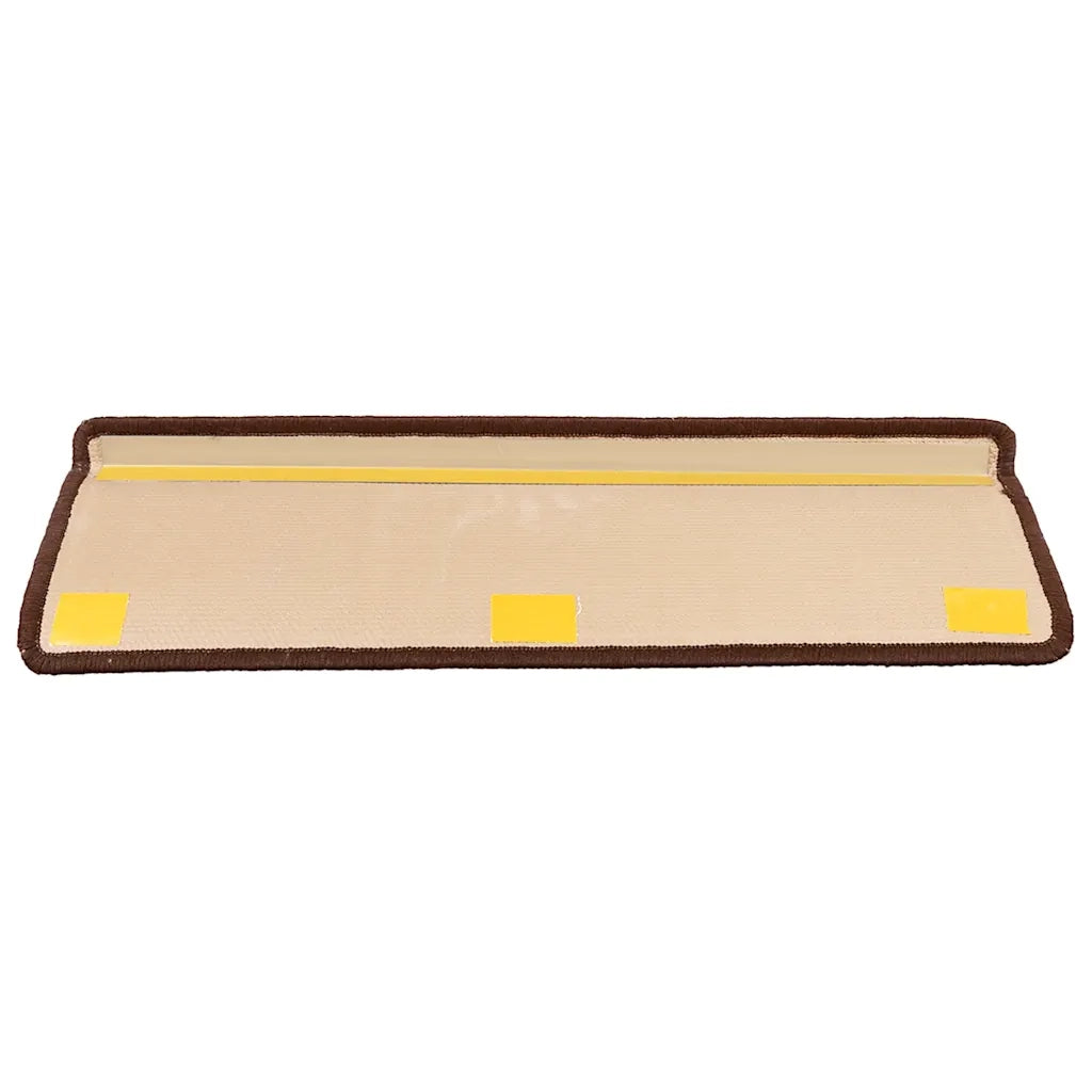 Tappetini per Scale Autoadesivi 10 pz 65x21x4 cm Marroni 149845