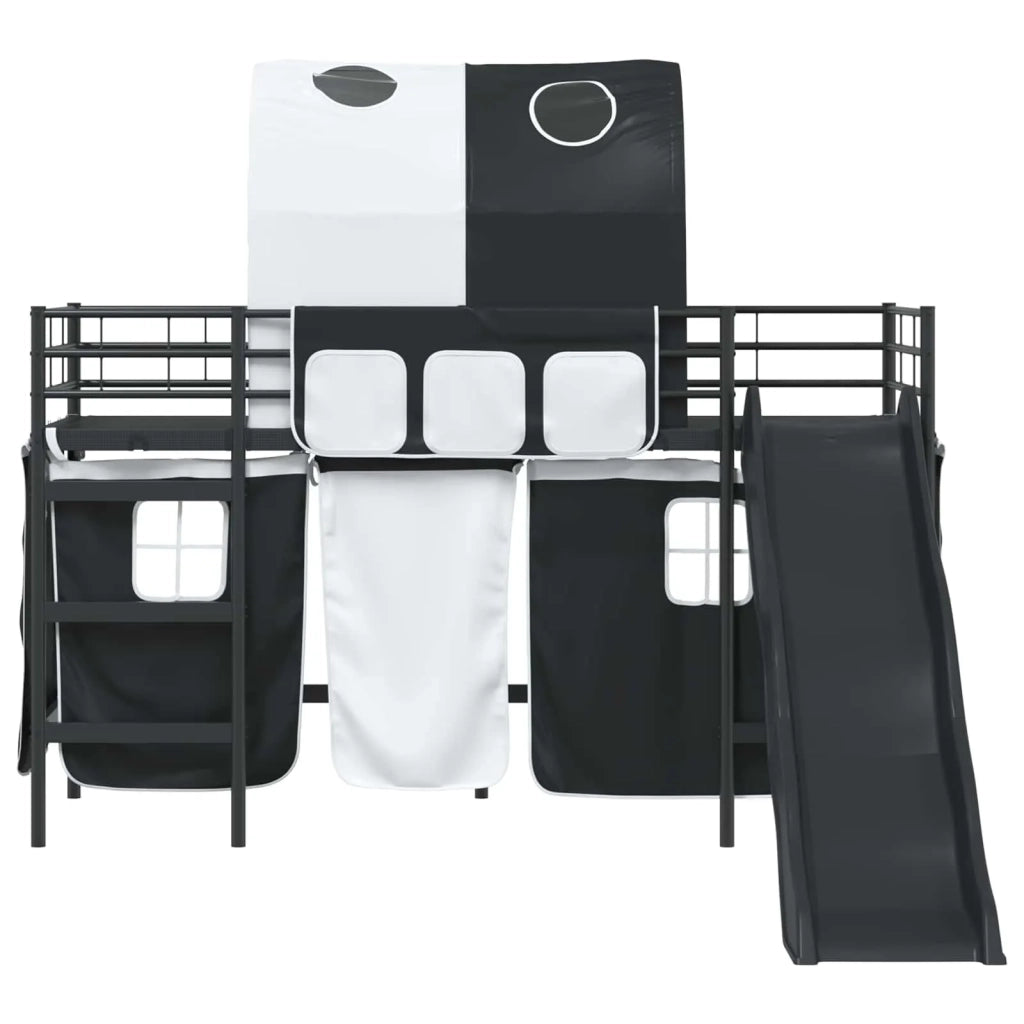 Struttura del letto loft per bambini Nero 90 x 190 cm Metallo 42020831