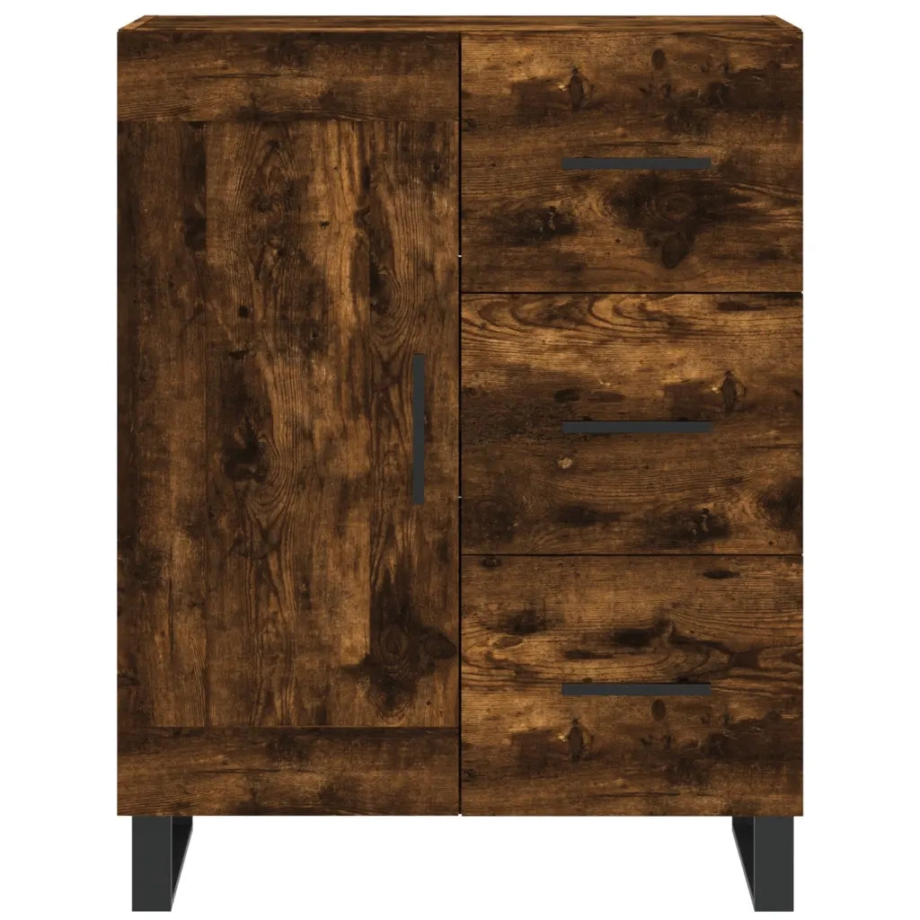Credenza | Madia | Buffet da pranzo | Armadio da pranzo Rovere Fumo 69,5x34x180 cm in Legno Multistrato