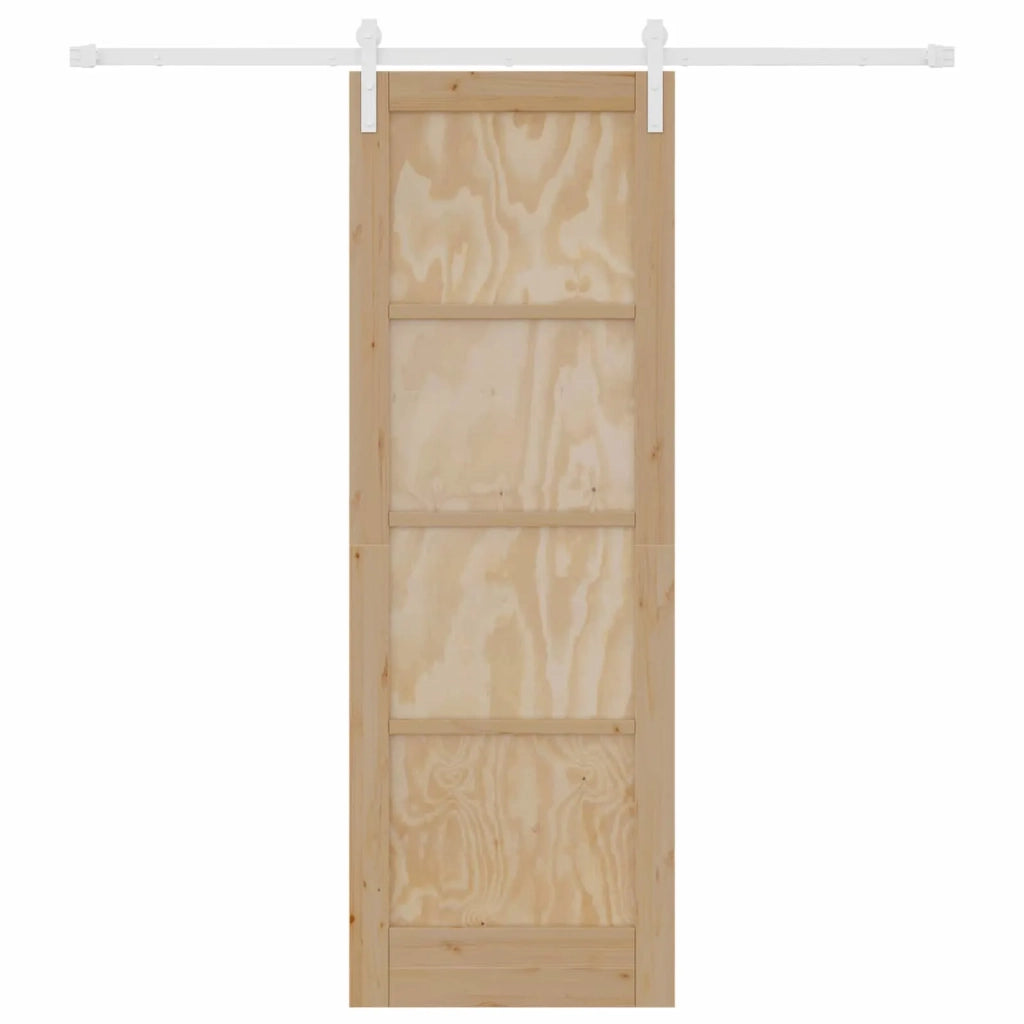 Porta scorrevole Naturale e Bianco 73,5 x 211 cm 3445423