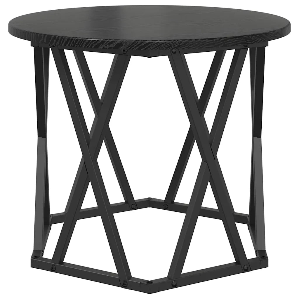 Tavolo laterale | Tavolino 2 pz Rovere Nero