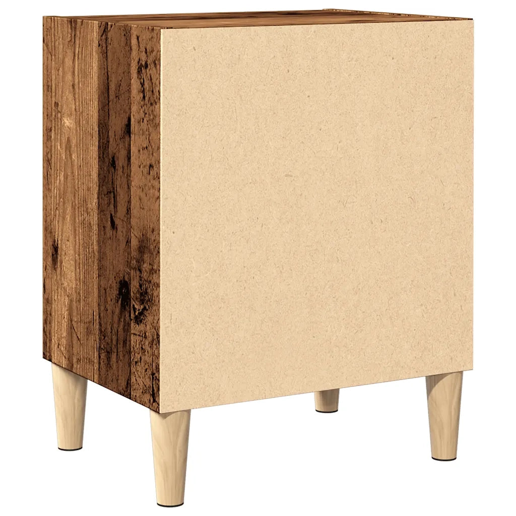 Comodino | Armadio da Notte | Mobiletto da notte Legno Vecchio 40x30x50 cm in Legno Multistrato