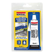 SILICONE ACETICO SANITARI IN BLISTER SOUDAL 60 ml - Bianco - SOUDAL